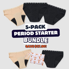 5-Pack Girls Period Starter Bundle