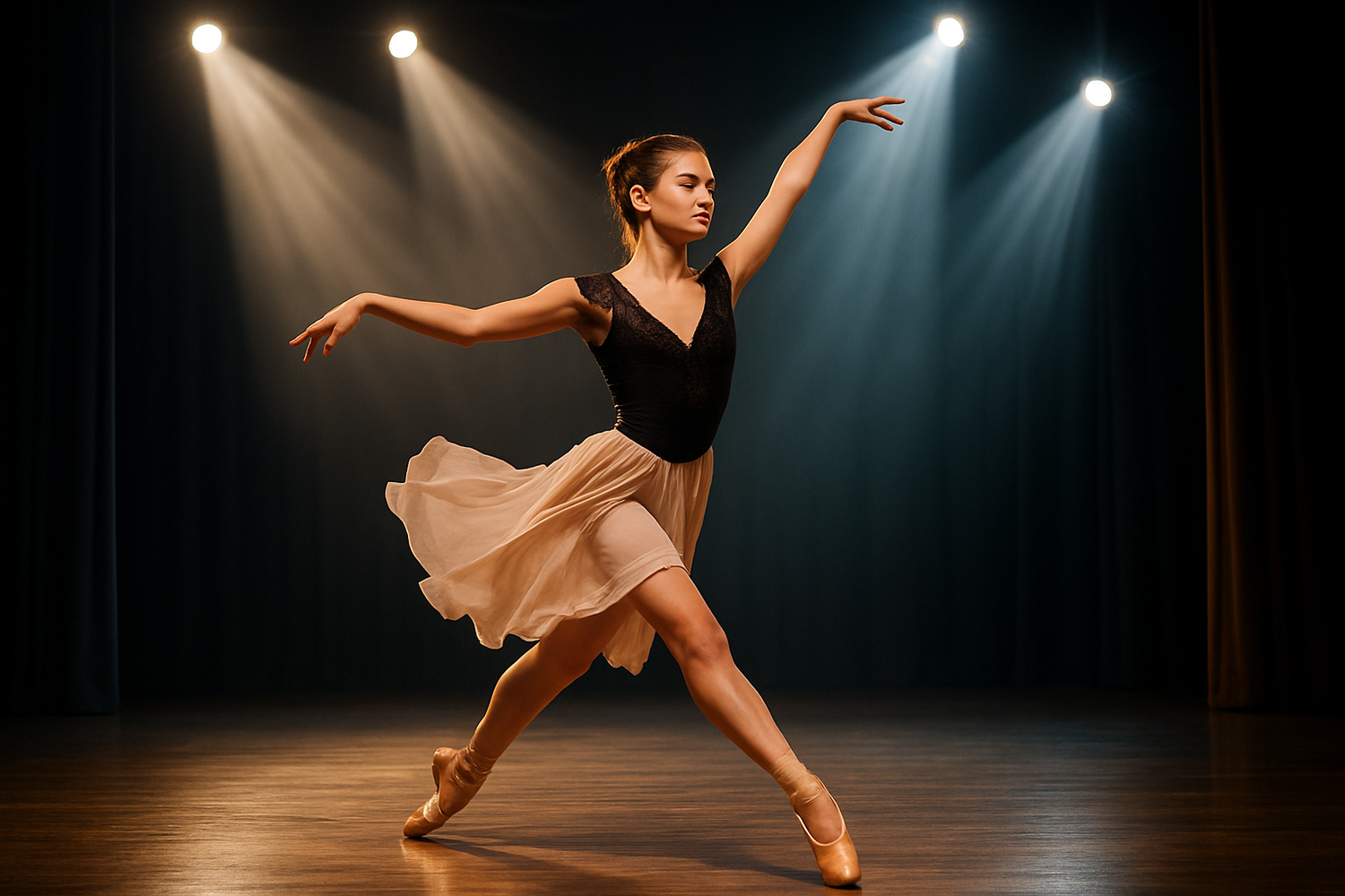 teenage dancer on stage