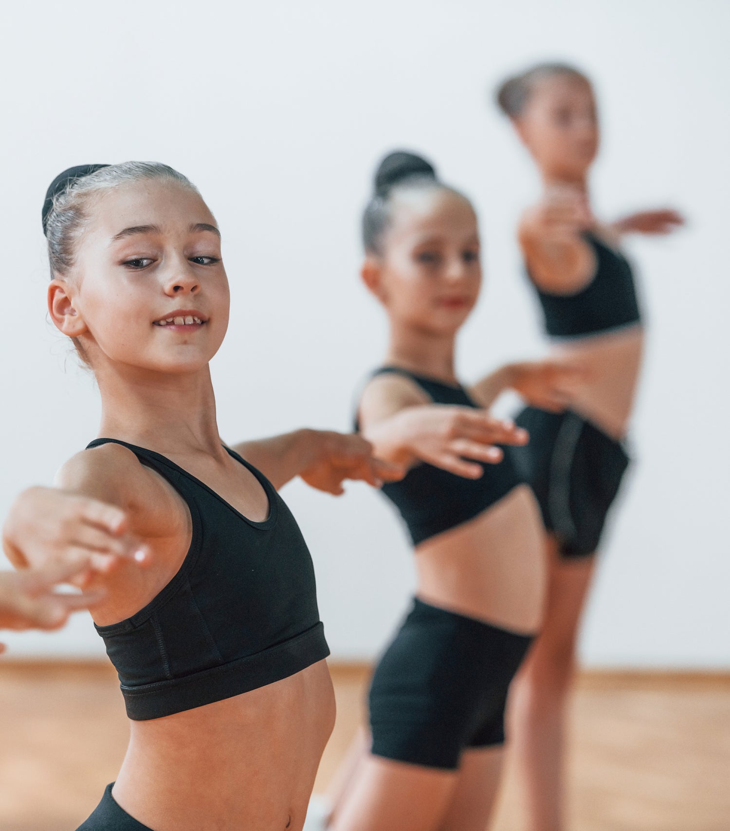 Young female dancers