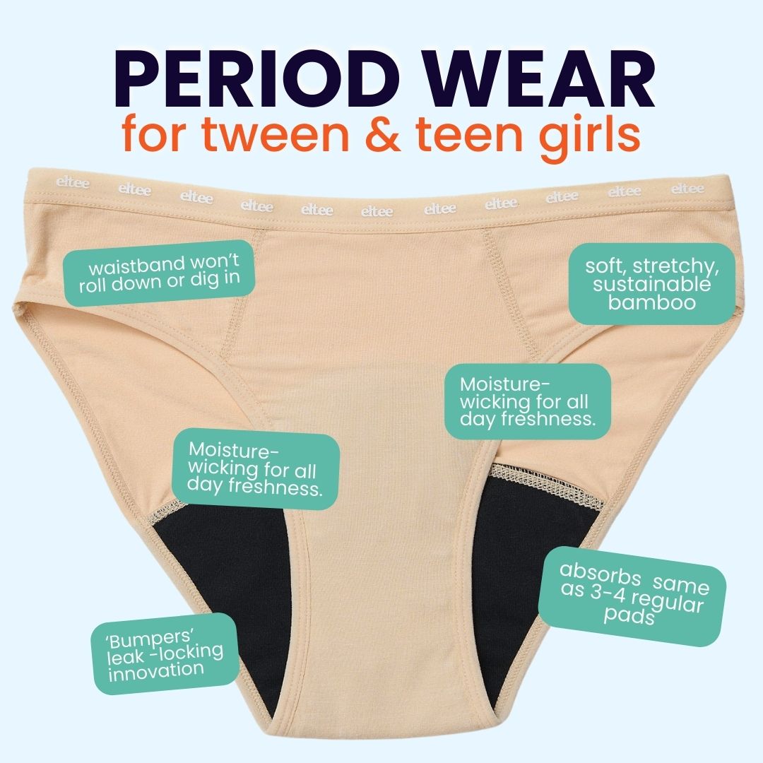 First & Early Years Period Underwear for Girls Eltee Sydney 10-12