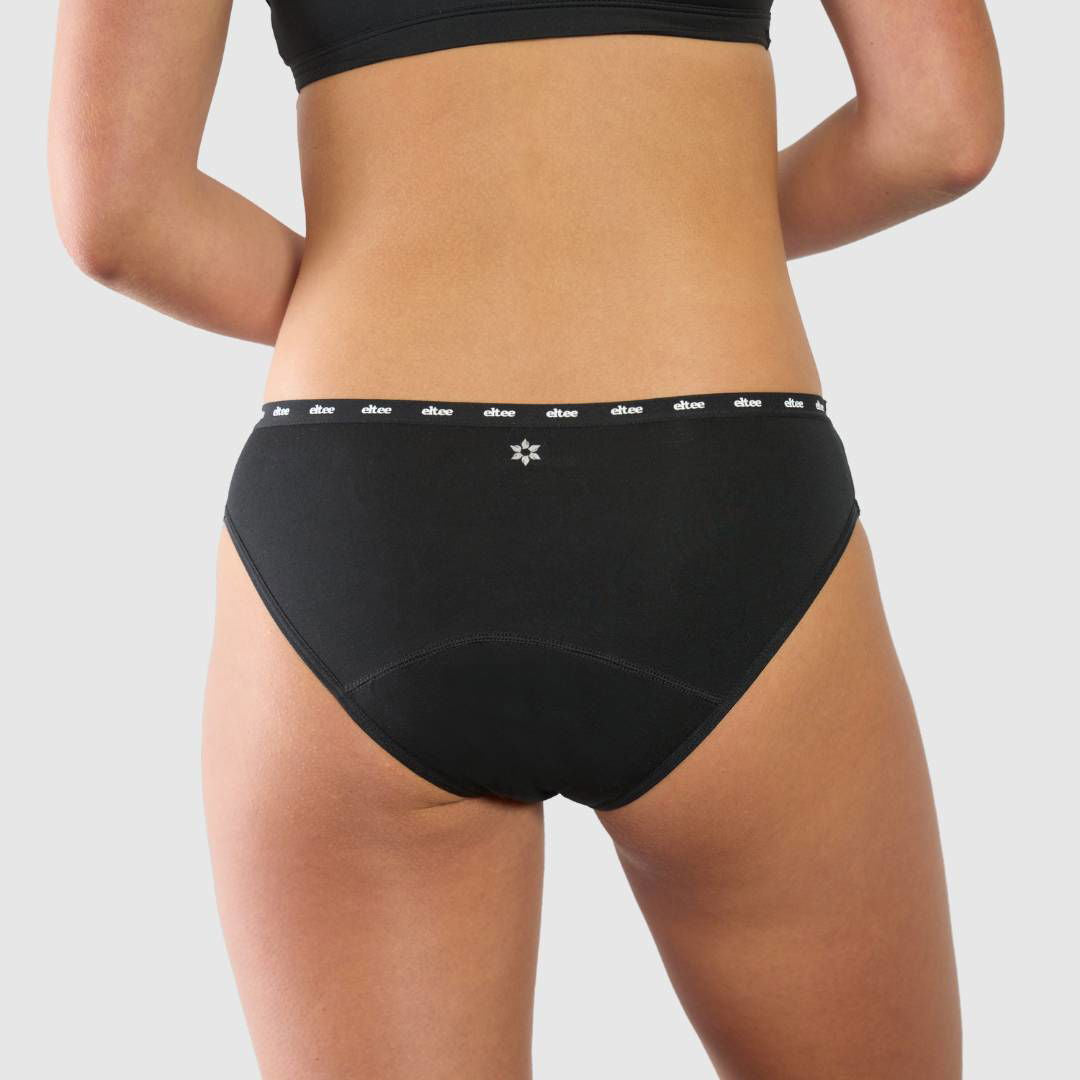 Period Underwear for Girls with Bumpers (Black) - Eltee Sydney - 