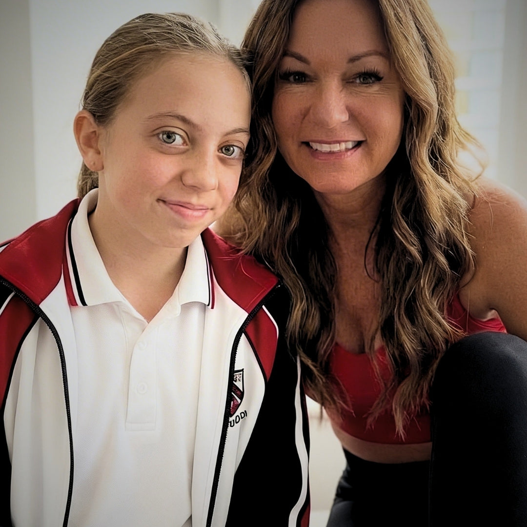 Jane and her daughter together before school