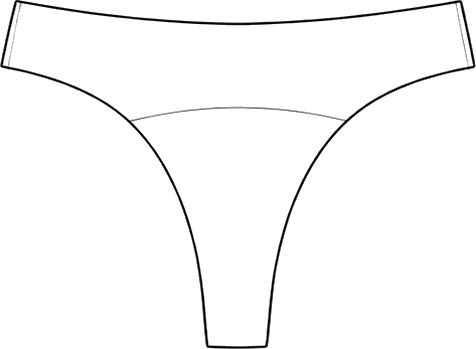 UnderSwim G-FIT line drawing